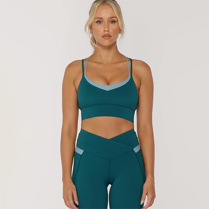 Double Up Longline Recycled Sports Bra