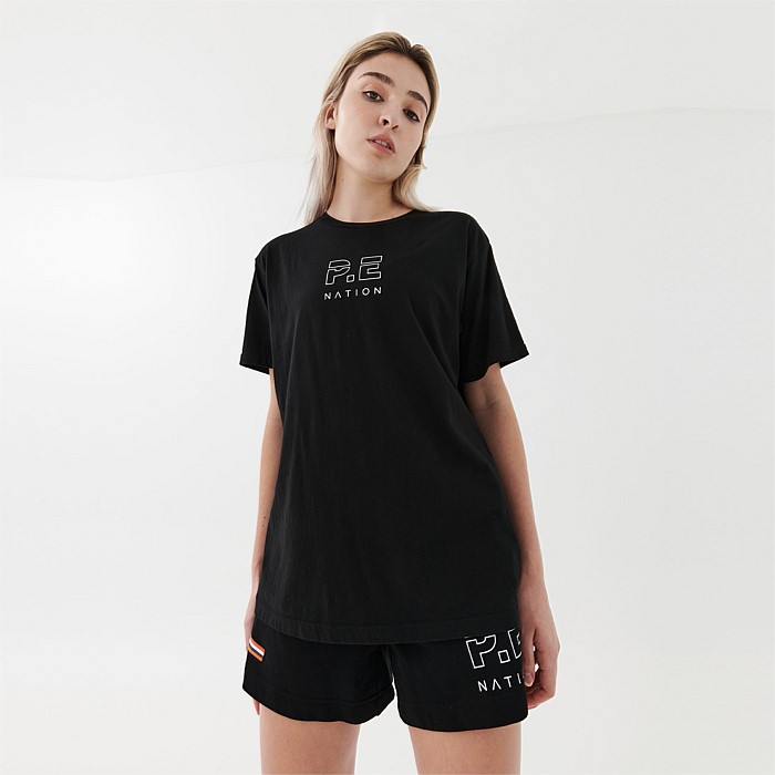 Heads Up Tee in Black