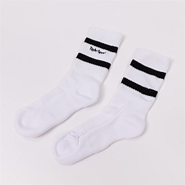 Crew Socks in Black/White
