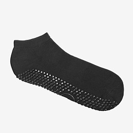 Classic Low Rise Grip Socks in Black 