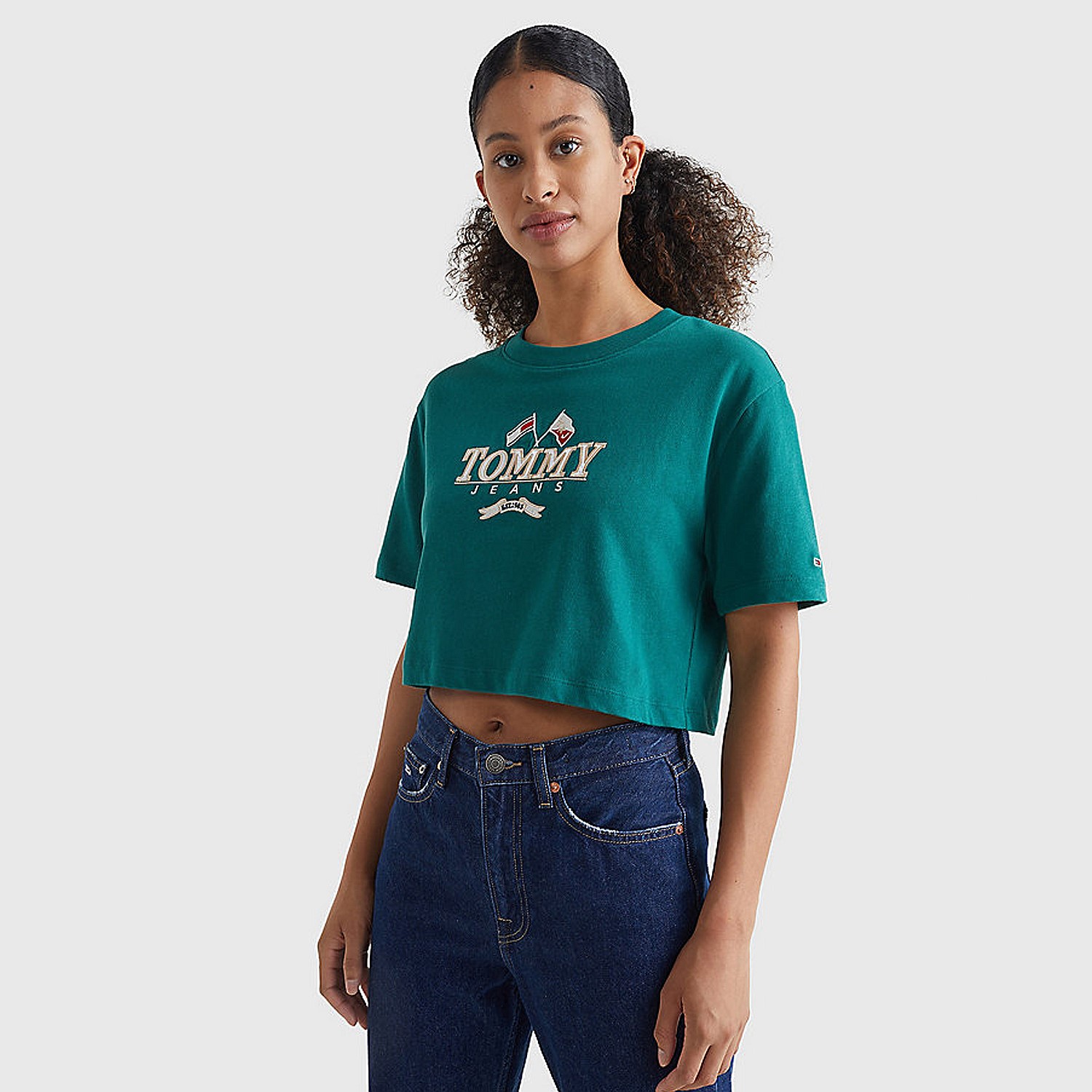 Modern Super Cropped Fit Logo T-Shirt, Tees & Tanks
