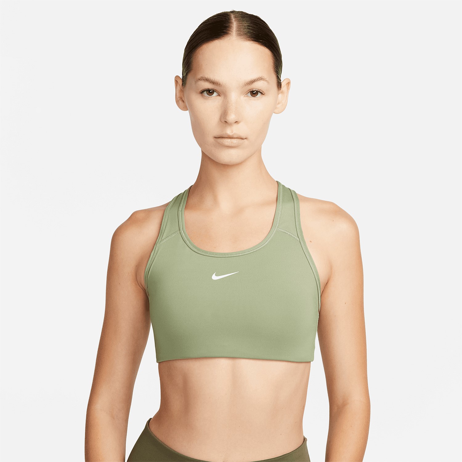 Nike Swoosh Luxe Sports Bra Green Women