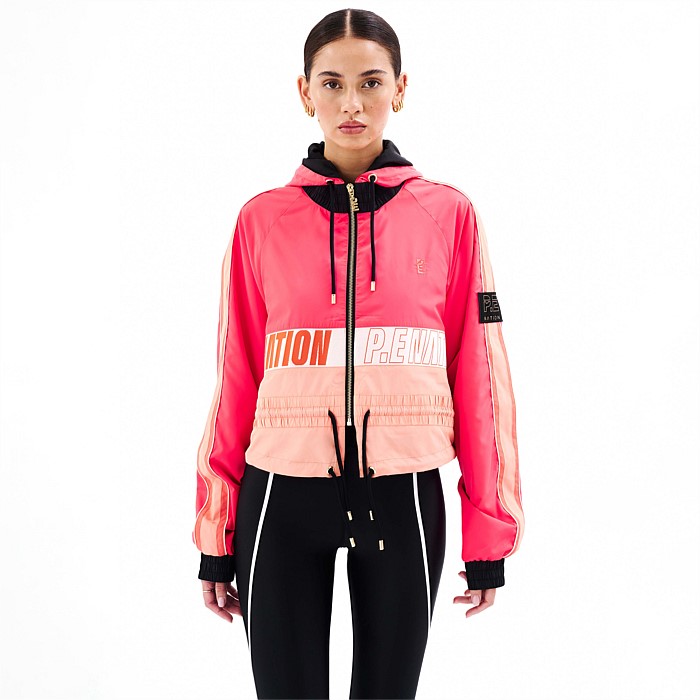 Cropped Man Down Jacket in Diva Pink