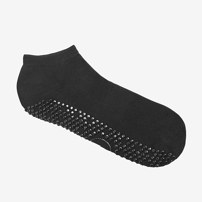 Classic Low Rise Grip Socks in Black