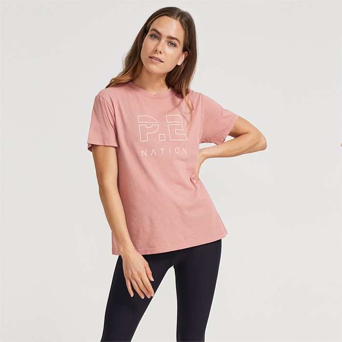 Heads Up Tee in Rose Dawn