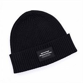 South Side Knit Beanie in Black
