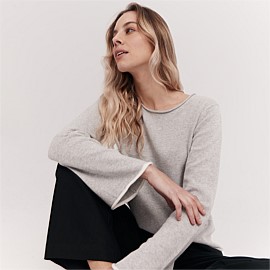 The Mia Knit in Grey Marle