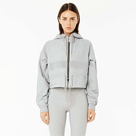 Cropped Man Down Jacket in High Rise