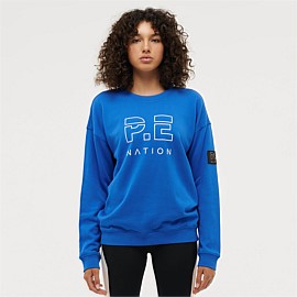 Heads Up Sweat in Electric Blue
