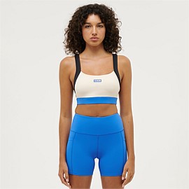 Reaction Time Sports Bra in Pearled Ivory