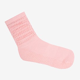 Scrunch Crew Socks in Pink