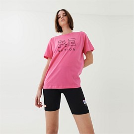 Heads Up Tee in Bright Pink