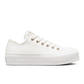 Chuck Taylor Synthetic Leather Lift Low White